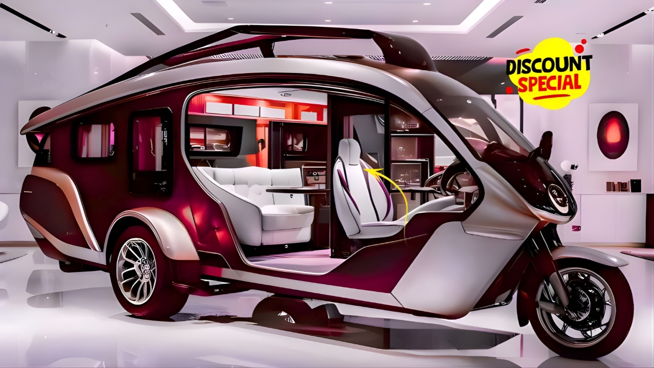 2026 Tricycle RV Camper Launch : Ultra-Modern 3-Wheel Mini Motorhome Redefines Compact Luxury Travel